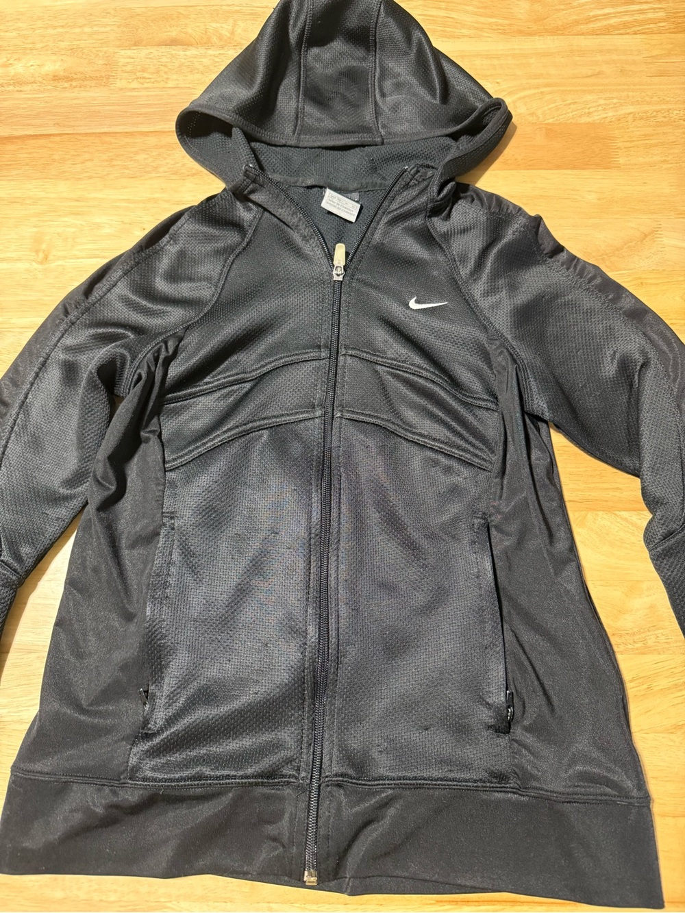Nike Sphere Dry Women’s Black Full Zip Hooded Jacket Size Medium